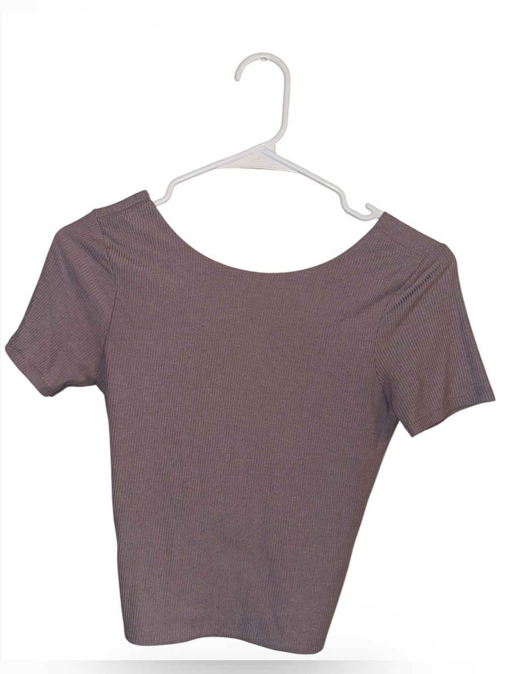 💎💎Hollister Ribbed Scoop Crop Top in Dusty Mauve💎💎
